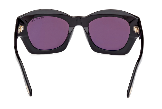 Tom Ford GUILLIANA FT1083 01A Shiny Black/Smoke Women's Sunglasses