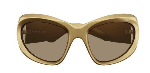 Balenciaga BB0228S-004 Gold/Brown  Women's Sunglasses