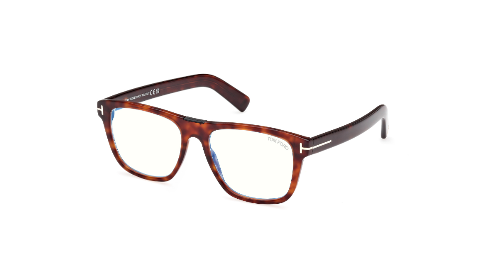 Tom Ford FT5902 052 Dark Havana Square Men's Eyeglasses