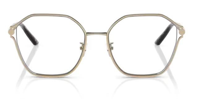 Versace 0VE1299D 1252 Pale gold Soft Square Semi-Rim Square Women's Eyeglasses