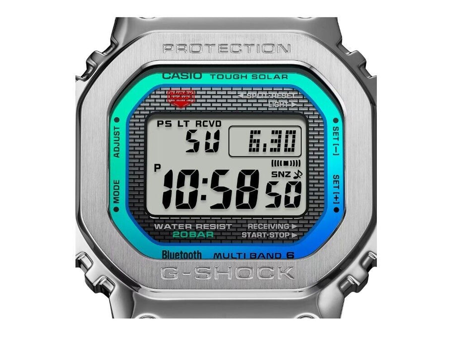 Casio G-Shock Digital Charcoal Grey Stainless Steel Men's Watch GMWB5000PC-1