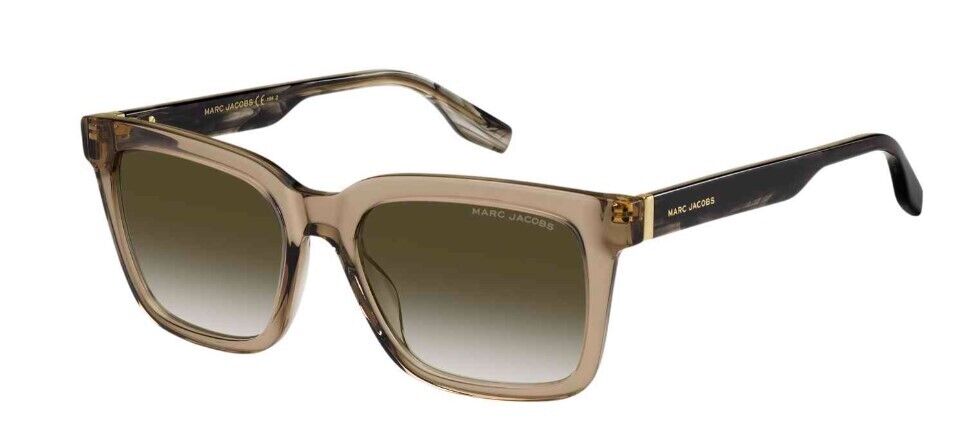 Marc Jacobs  MARC-683/S 010A-9K Beige/Green Shaded Square Men's Sunglasses