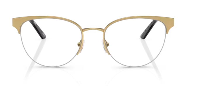 Versace 0VE1297 1002 Gold 53mm Cat-Eye Women's Eyeglasses