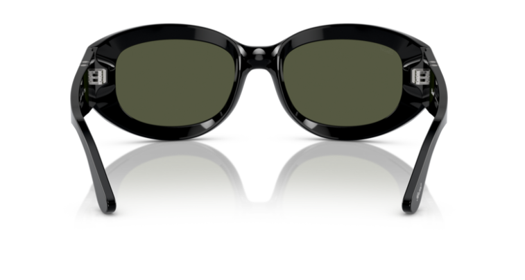 Persol 0PO3335S 95/31 Black/Green Oval 56mm Men's Sunglasses