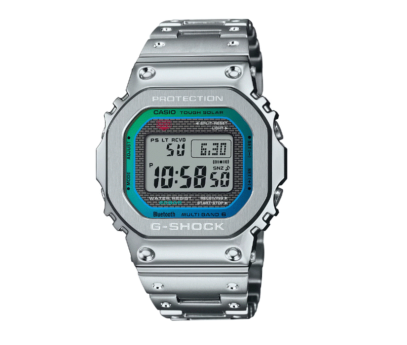 Casio G-Shock Digital Charcoal Grey Stainless Steel Men's Watch GMWB5000PC-1