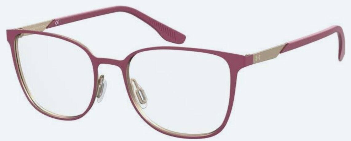 Under Armour Ua 5041/G 07BL/00 Matte Burgundy Metal Square Women's Eyeglasses