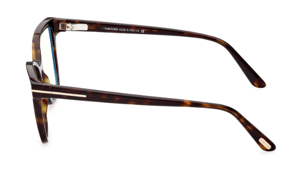 Tom Ford FT5812-B  052 - Dark Havana/ Clear Square Women's Eyeglasses