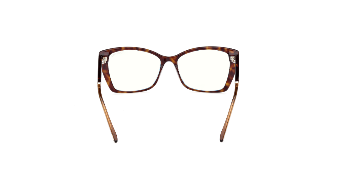 Tom Ford FT5893 052 Dark Havana Square Women's Eyeglasses