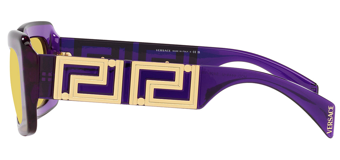 Versace VE4444U 5408V9 Violet/	Yellow Rectangular Women's Sunglasses