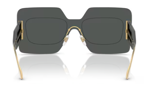 Versace 0VE2277 100287 Gold/Dark grey Square Women's Sunglasses