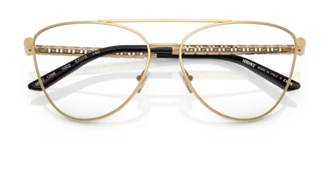 Versace 0VE1296 1002 Gold 57mm Cat-Eye Women's Eyeglasses