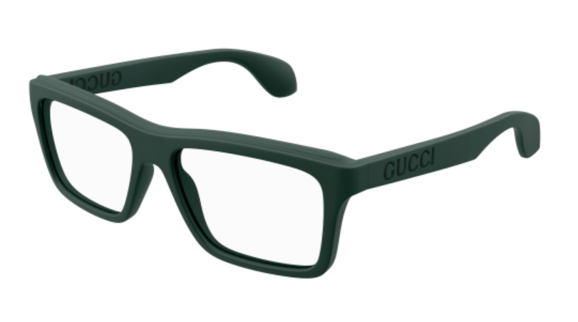 Gucci GG1573O 003 Green Square Men's Eyeglasses