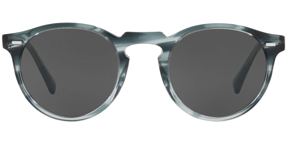 Oliver Peoples OV5217S 1704R5 Washed Lapis/Carbon Gray Oval Men's Sunglasses