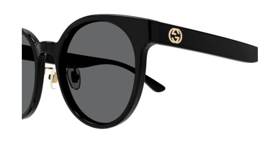 Gucci GG1339SK 002 Black/Grey Polarized Soft Square Women's Sunglasses