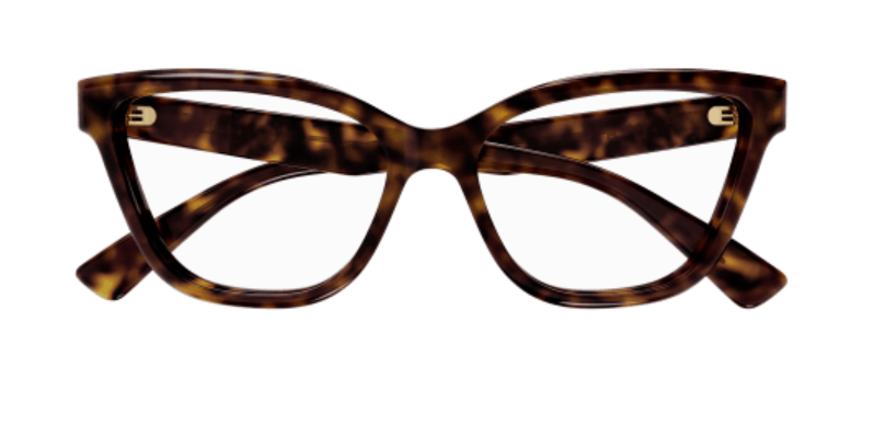 Gucci GG1589O 002 Havana Cat Eye Women's Eyeglasses