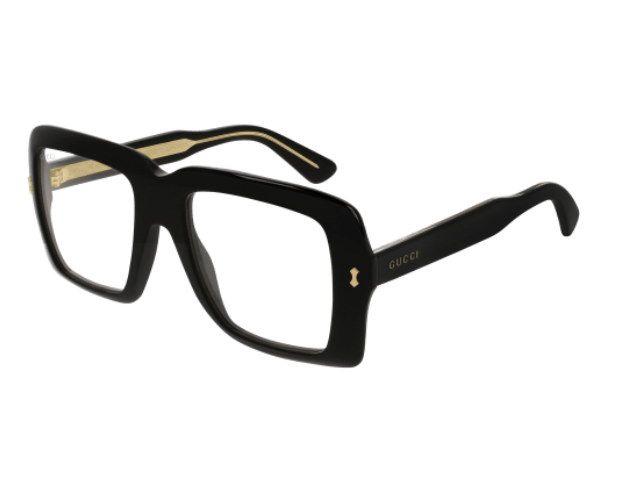 Gucci GG0366S 001 Black Square Men's Eyeglasses