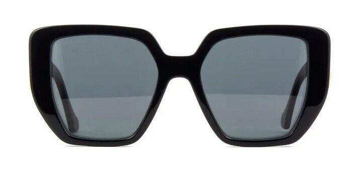 Gucci GG 0956S-003 Black/Gray Oversized Geometric Women's Sunglasses