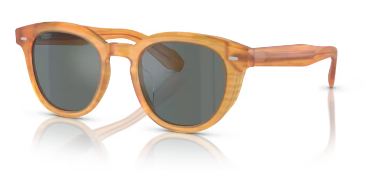 Oliver Peoples 0OV5547SU N.05 Sun 1779W5 Wood/Blue Mirrored Women's Sunglasses