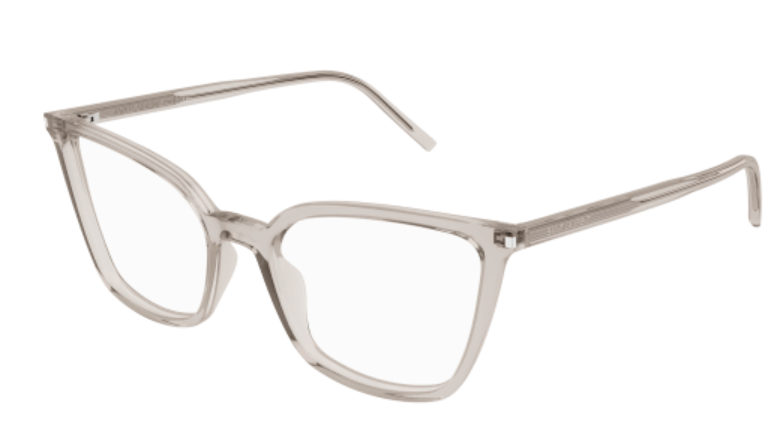 Saint Laurent SL 669 001 Beige Cat-Eye Women's Eyeglasses