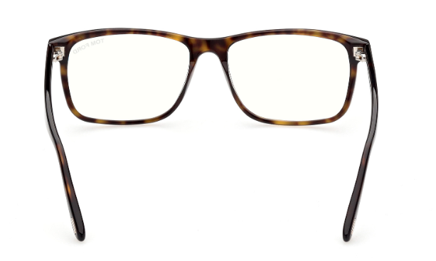 Tom Ford FT5752 B 052 Dark Havana / Clear Square 53 mm Men's Eyeglasses