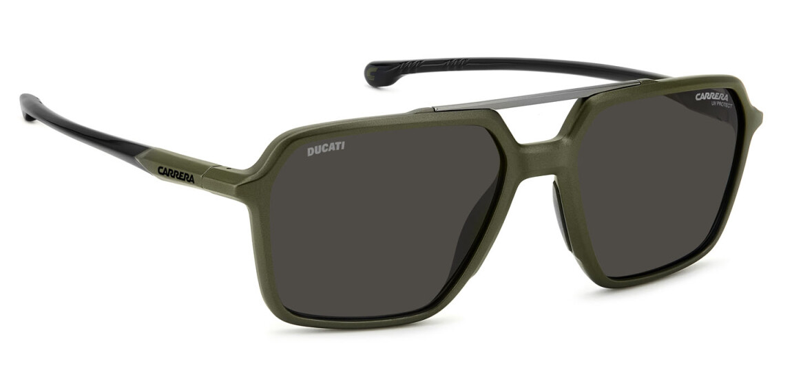 Carrera Ducati Carduc 042/S TBO 2K MilitaryGreen/Grey Rectangle Men's Sunglasses