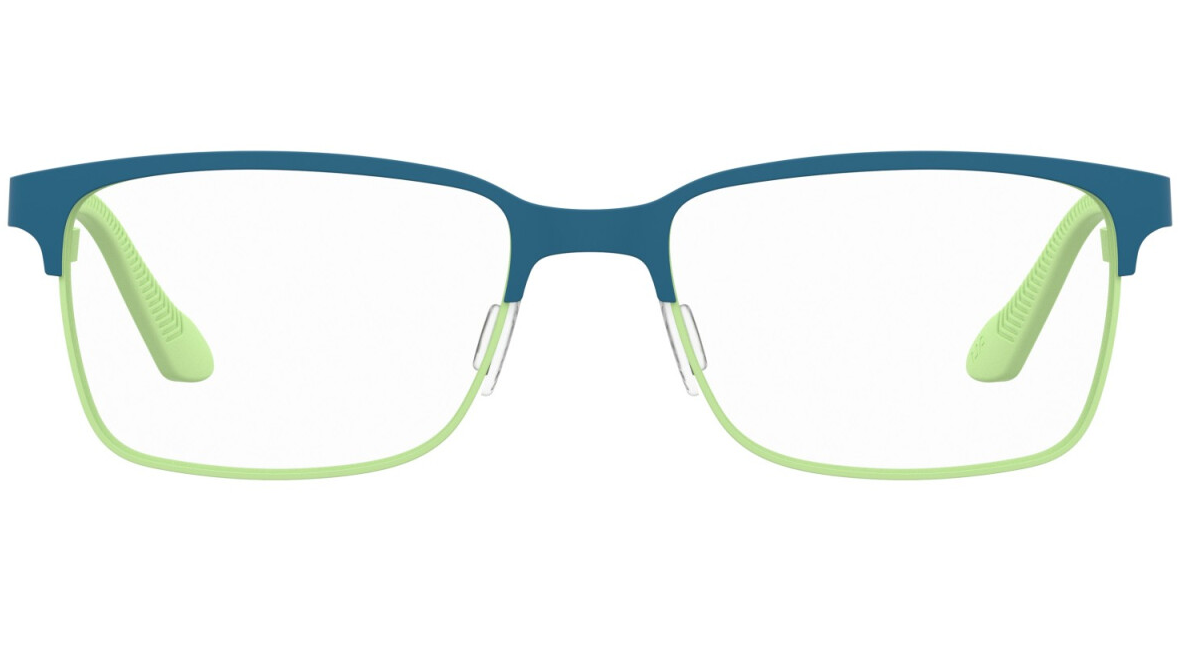 Under Armour UA 9016 80Z Matte Blue Green Rectangular Junior Boy's Eyeglasses