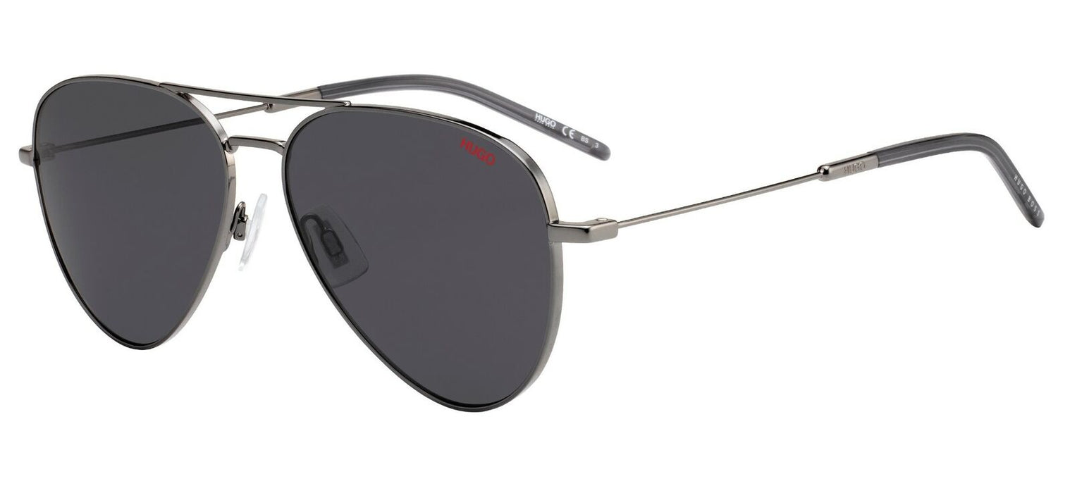 Hugo 1059/S 0KJ1/IR Dark Ruthenium/Gray Blue Sunglasses