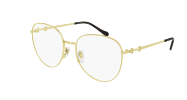 Gucci GG0880O 006 Gold Metal Round Women's Eyeglasses