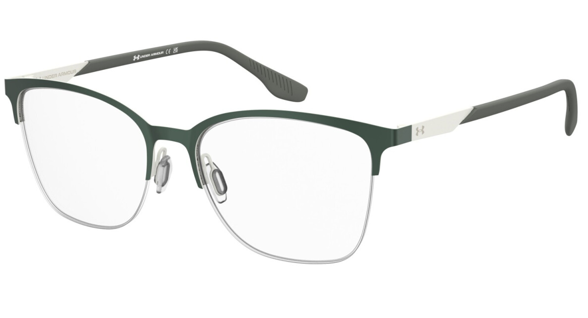 Under Armour UA 5082/G PZ4 Green White Rectangular Women's Eyeglasses