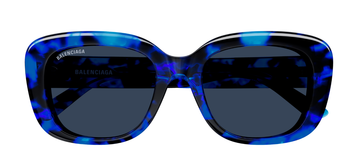 Balenciaga BB0295SK-004 Blue Squared Women's Sunglasses