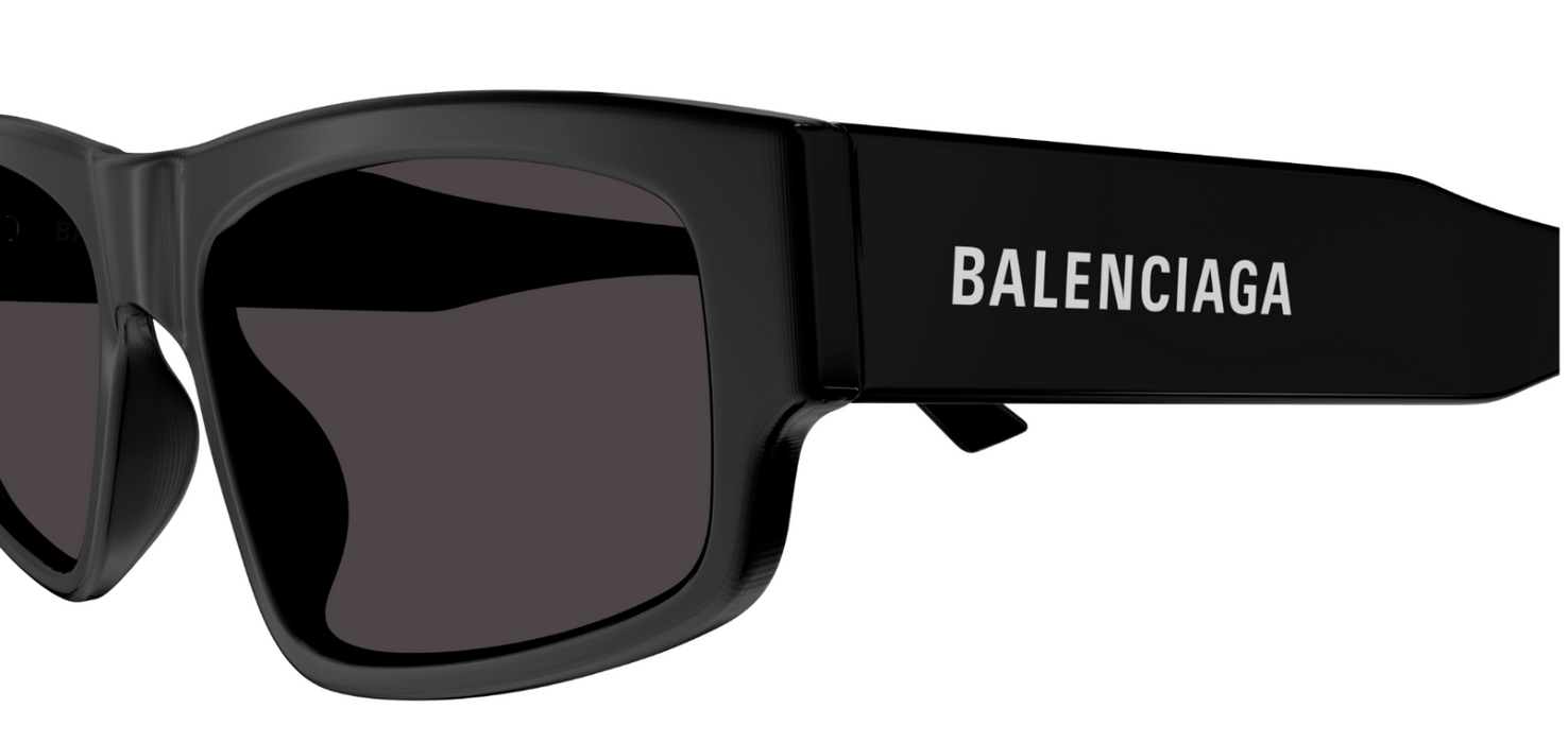 Balenciaga BB0305S-006 Black/Grey Cat-eye Men's Sunglasses