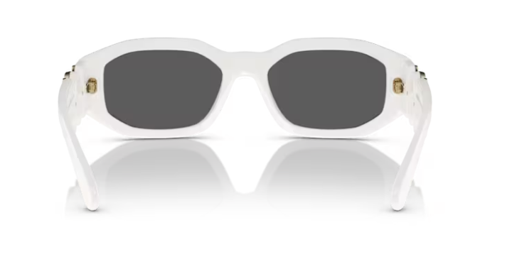 Versace 0VE4361 401/87 White/Dark Grey Square Men's Sunglasses