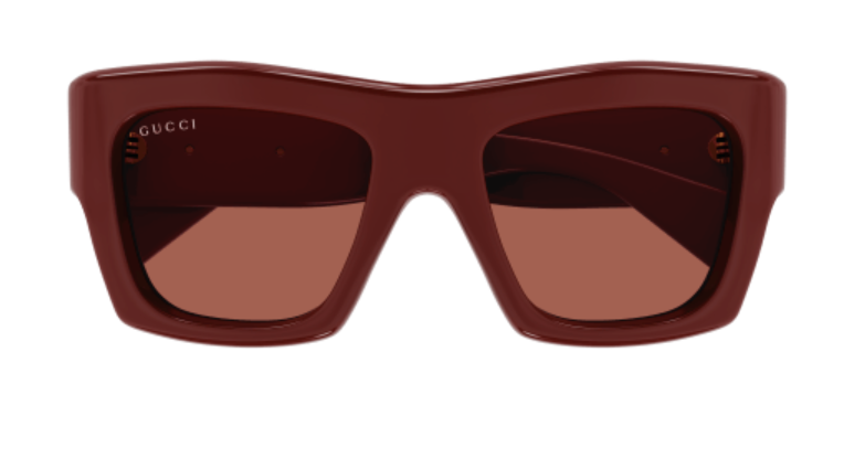 Gucci GG1772S 003 Burgundy/Brown Square Women's Sunglasses