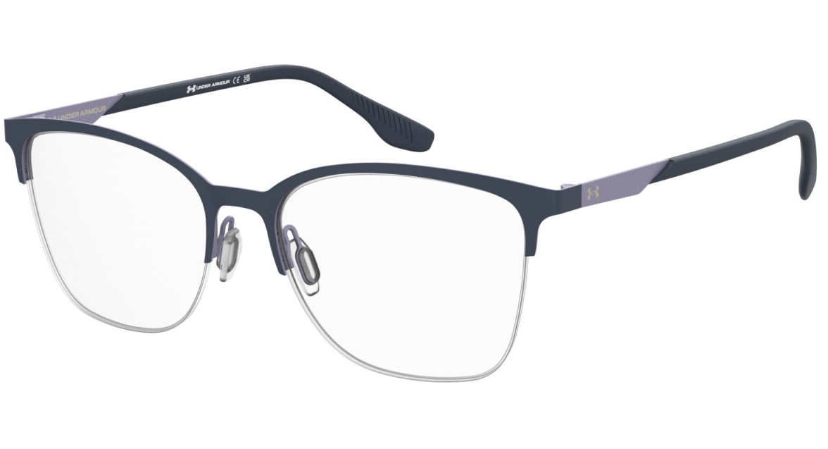 Under Armour UA 5082/G 09V Grey blue Rectangular Women's Eyeglasses