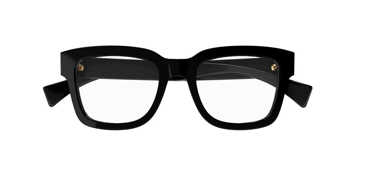 Gucci GG1138o-001 Black Shiny Black Square Men's /Women's  Eyeglasses