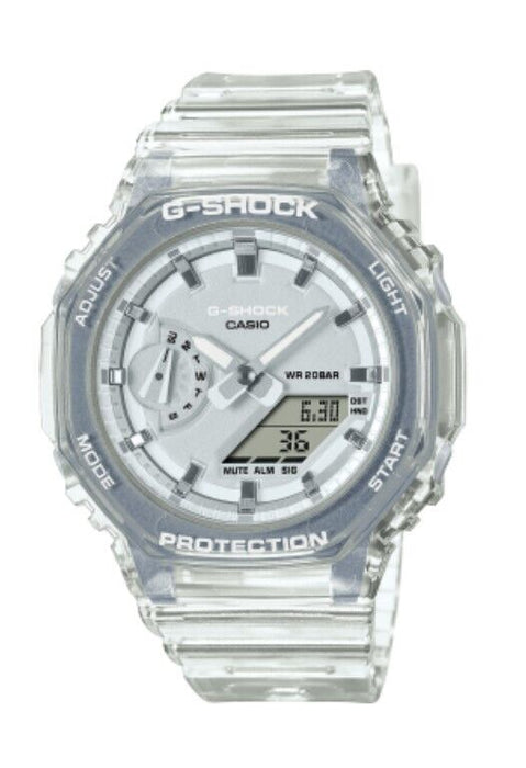 Casio G-Shock Analog-Digital Clear Metallic Translucent Watch GMAS2100SK-7A