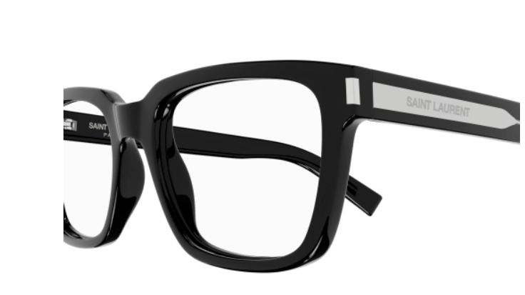 Saint Laurent SL 621 001 Black Square Men's Eyeglasses