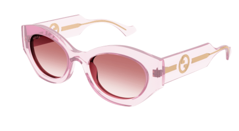 Gucci GG1553S 003 Pink/Red Gradient Oversized Square Women's Sunglasses