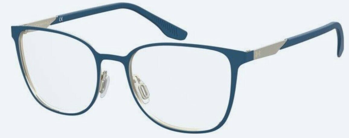 Under Armour Ua 5041/G 0NUC/00 Blue Gold Metal Square Women's Eyeglasses