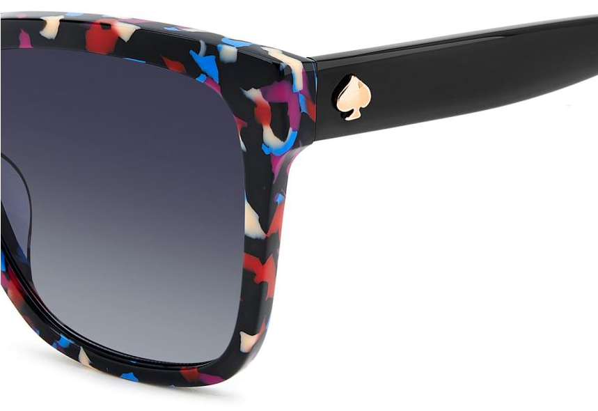 Kate Spade KIYA 2/G/S 7RM Pattern Black Square Women's Sunglasses