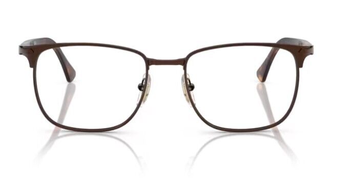 Persol 0PO1021V 1124 Brown/ Clear Square Shape 53mm Unisex Eyeglasses