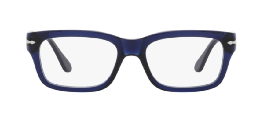 Persol 0PO 3301V 181 Opal Blue/Clear Rectangle Men's Eyeglasses