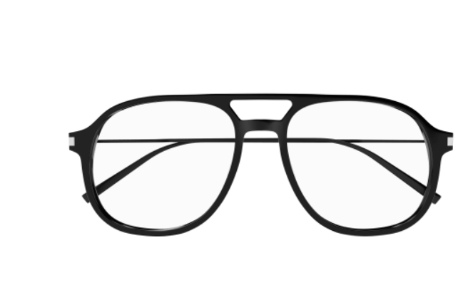 Saint Laurent SL 626 001 Black Square Men's Eyeglasses