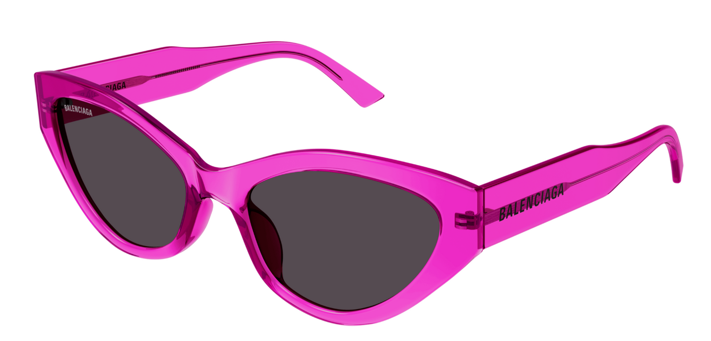 Balenciaga BB0306S-005 Fuchsia/Grey Cat-Eye Women's Sunglasses