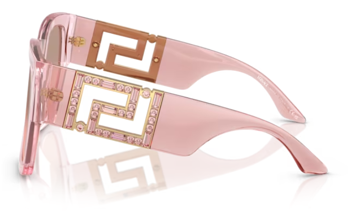 Versace VE4402 54727E Transparent Pink/Light Pink Gradient Women Sunglasses