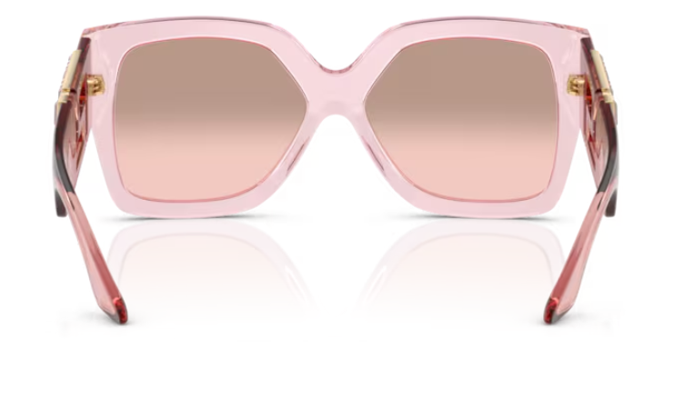 Versace VE4402 54727E Transparent Pink/Light Pink Gradient Women Sunglasses