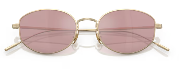 Oliver Peoples 0OV1347ST Estra 50353E Soft Gold Magenta Round Men's Sunglasses