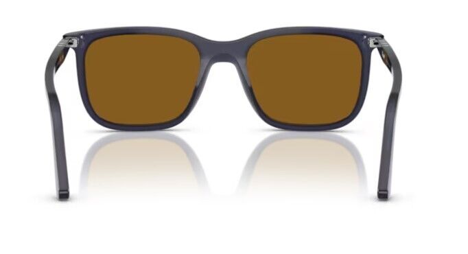 Persol 0PO3357S 121733 Milky Blue/Brown Rectangle Shaped 53mm Unisex Sunglasses