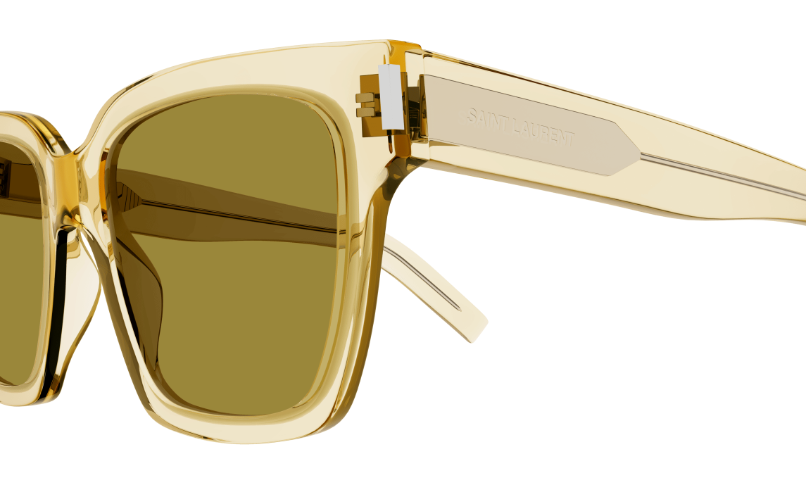 Saint Laurent SL 507 005 Yellow/Green Square Men's Sunglasses