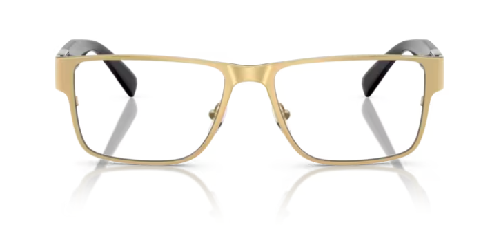 Versace 0VE1274 1002 Gold 57mm Rectangle Men's Eyeglasses